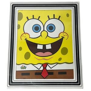 Vintage 2003 SpongeBob SquarePants Glass Framed Self Portrait Wall Art